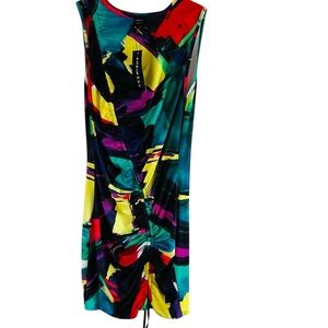SHEIN SXY Colorful Abstract Mini Dress